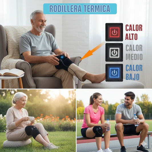 Rodillera de Comprension Termica Electrica USB